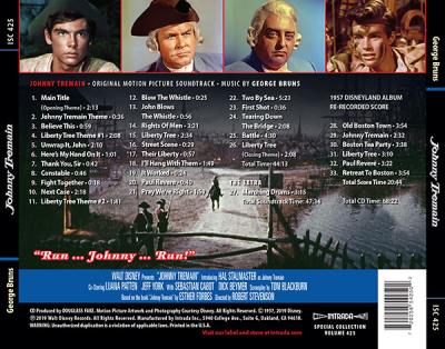 Johnny Tremain (Original Motion Picture Soundtrack) album cover