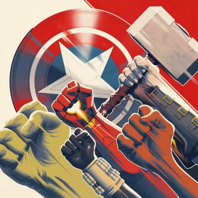 Cover art for Marvel's Avengers (Original Video Game Soundtrack) (Tri-Color Vinyl Variant)