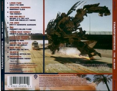 Transformers album cover