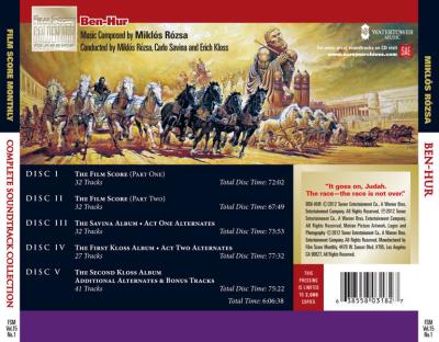 Ben-Hur (Original Motion Picture Soundtrack) album cover