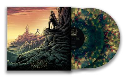Star Wars: The Last Jedi (Original Motion Picture Soundtrack) (Luke & Rey (Red & Gold Splatter on Dark Green) Vinyl Variant) album cover