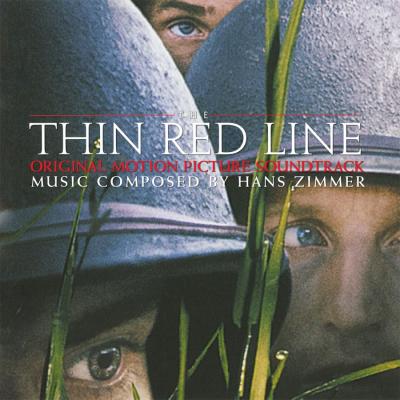 Cover art for The Thin Red Line (Original Motion Picture Soundtrack) (Silver & Dark Green Marbled Vinyl Variant)