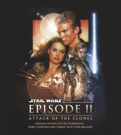 Cover art for Star Wars: Episode II - Attack of the Clones (Original Motion Picture Soundtrack) (Jango Fett (Silver / Royal Blue) Vinyl Variant)