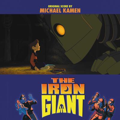 Cover art for The Iron Giant (Original Score) (Orange & Yellow Swirl Variant)